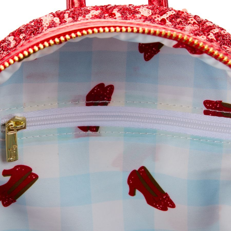 Loungefly x Wizard Of Oz Dorothy Ruby Red Sequin TLM Exclusive Mini Backpack