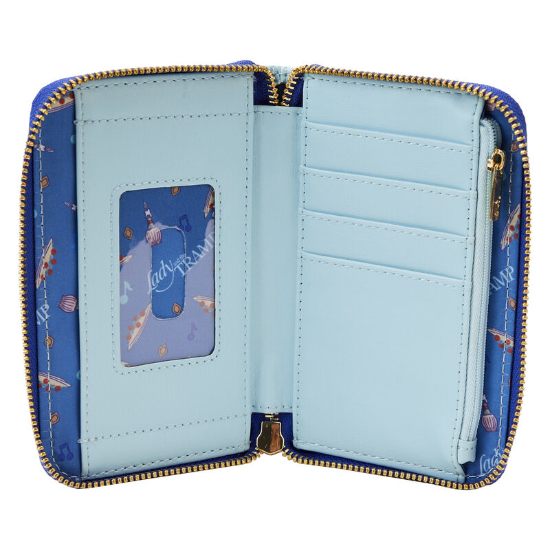 Loungefly x Lady and the Tramp Book Zip Around Purse