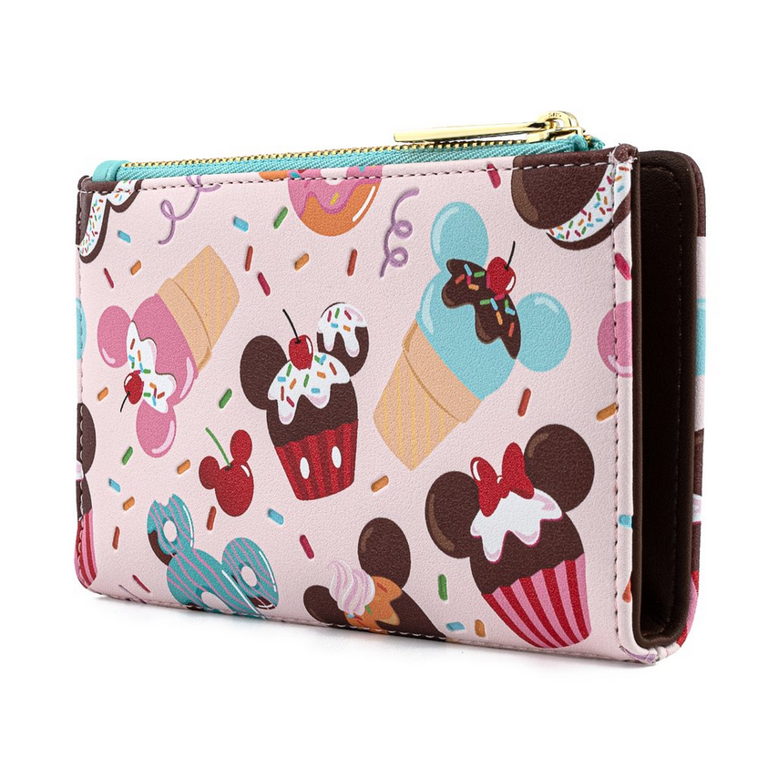 Loungefly x  Disney Mickey and Minnie Mouse Sweets Flap Purse