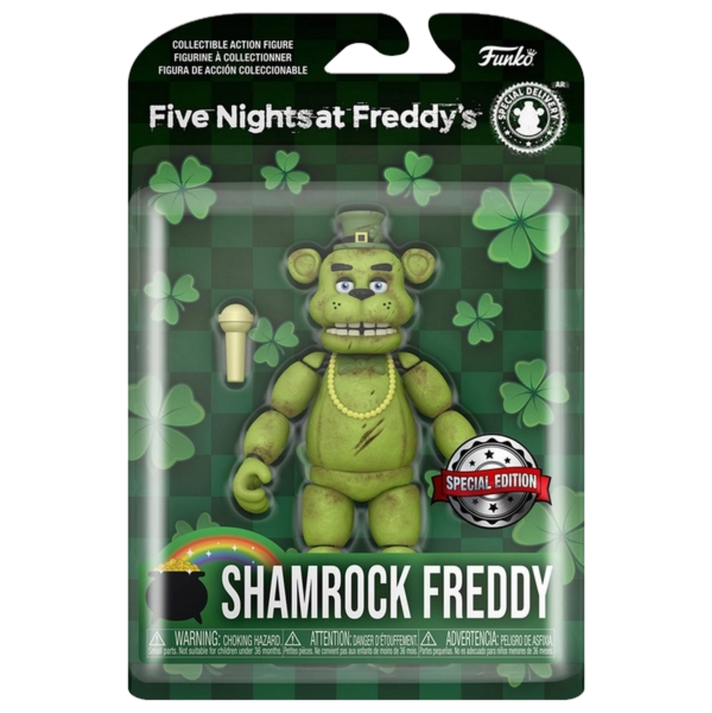 Shamrock Freddy Five Nights at Freddy's Special Delivery Special Edition Funko Action Figure