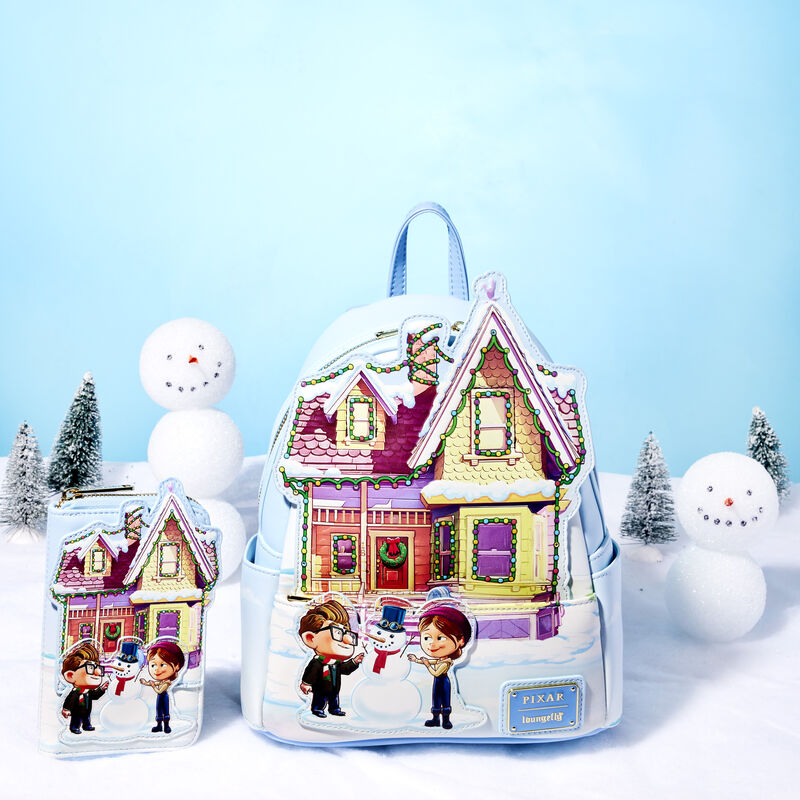 Loungefly x Disney Pixar UP House Christmas Lights Mini Backpack