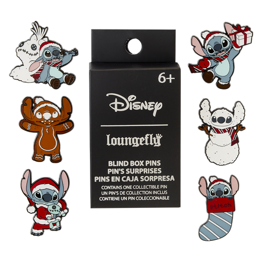 Loungefly x Disney Stitch Holiday Blind Box Pin