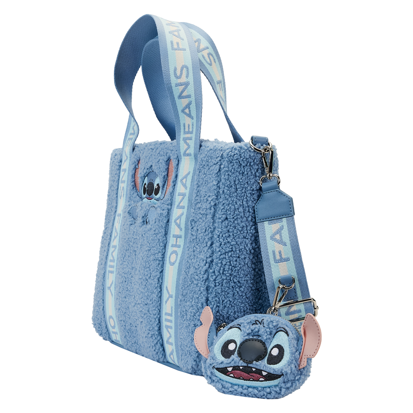 Loungefly x Disney Stitch Plush Tote Bag With Coin Bag