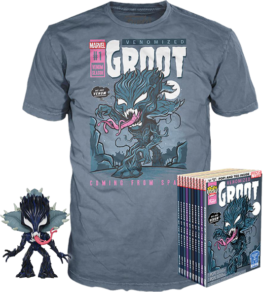 Venomized Groot Marvel Funko Pop! & Tee Box Set