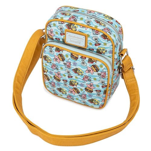 Loungefly x Nickelodeon SpongeBob SquarePants Gang All Over Print Passport Bag