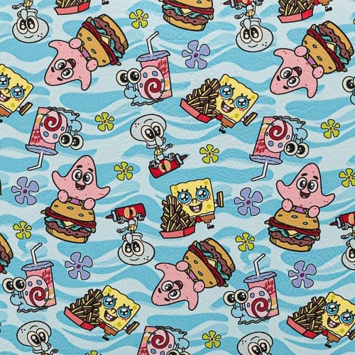 Loungefly x Nickelodeon SpongeBob SquarePants Gang All Over Print Passport Bag