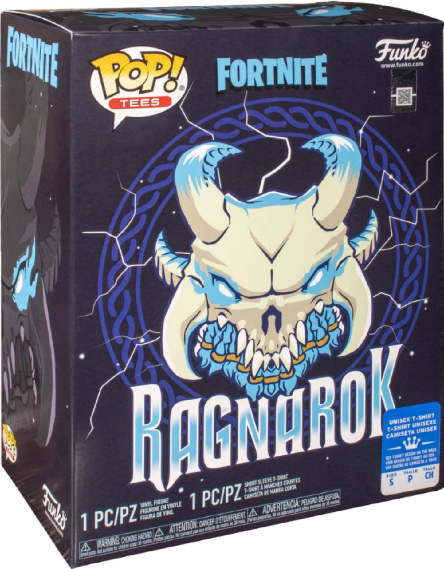 Fortnight Ragnarok Glow In The Dark Pop! & Tee Exclusive Collectors Box Set