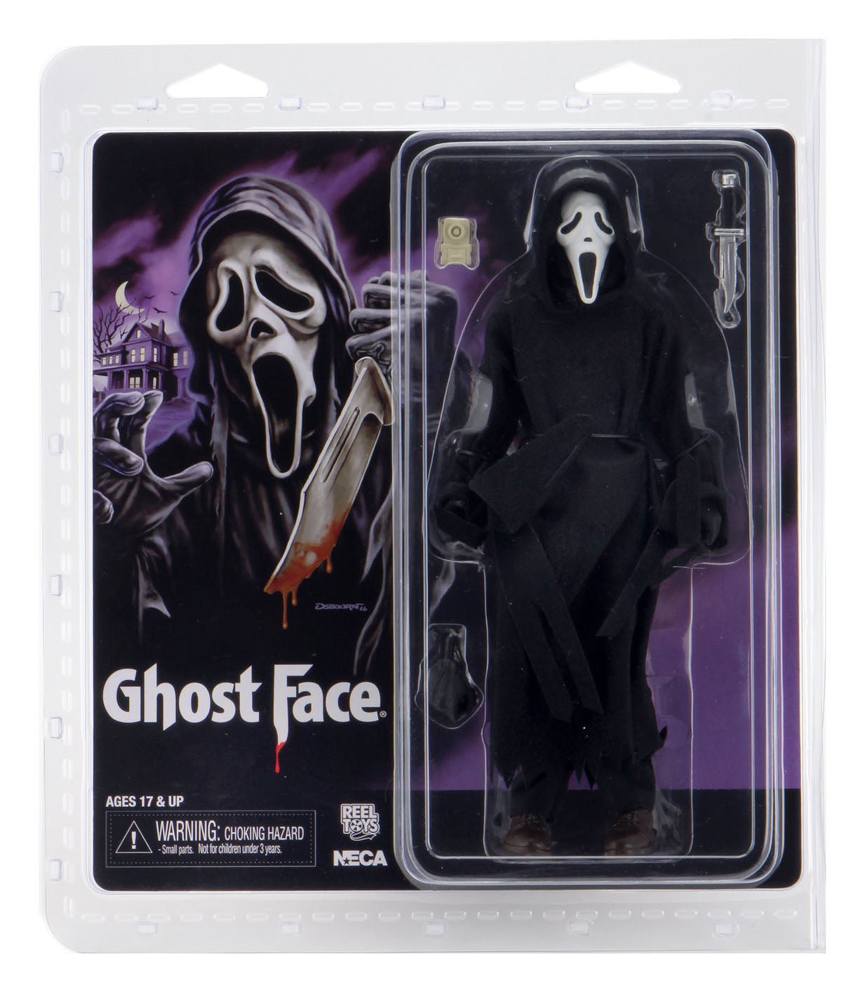 Ghost Face 8” Clothed Action Figure -Scream - NECA