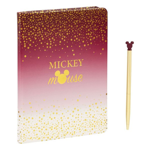 Mickey Mouse - Mickey Berry - Berry Glitter Notebook & Pen