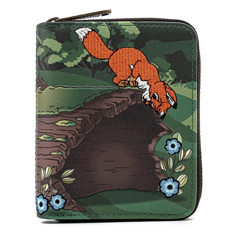 Loungefly x Disney Fox And Hound Faux Leather Zip Purse