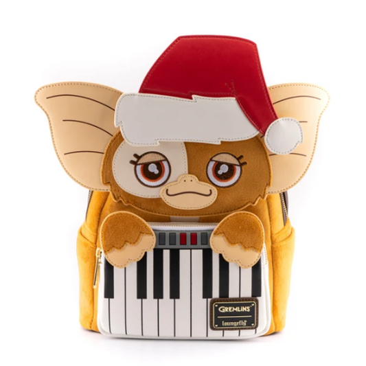 Loungefly x Gremlins Gizmo Holiday Cosplay with Removable Hat Mini Backpack