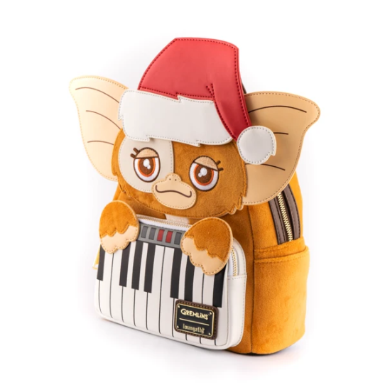 Loungefly x Gremlins Gizmo Holiday Cosplay with Removable Hat Mini Backpack