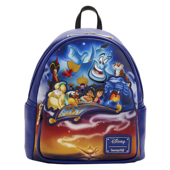 front view Loungefly x Disney Aladdin 30th Anniversary Mini Backpack