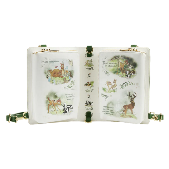Disney Bambi Classics Books Convertible Crossbody Bag inside