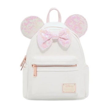 Loungefly x Disney Minnie Mouse Iridescent Sequin Mini Backpack BoxLunch Exclusive