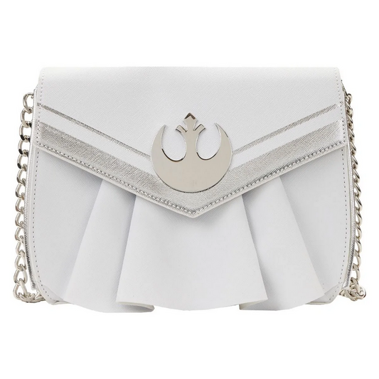 Loungefly x Star Wars Princess Leia White Cosplay Chain Strap Crossbody Bag