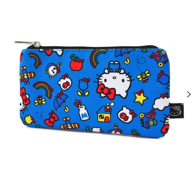 Loungefly x Hello Kitty 45th Anniversary AOP Nylon Cosmetic Pouch