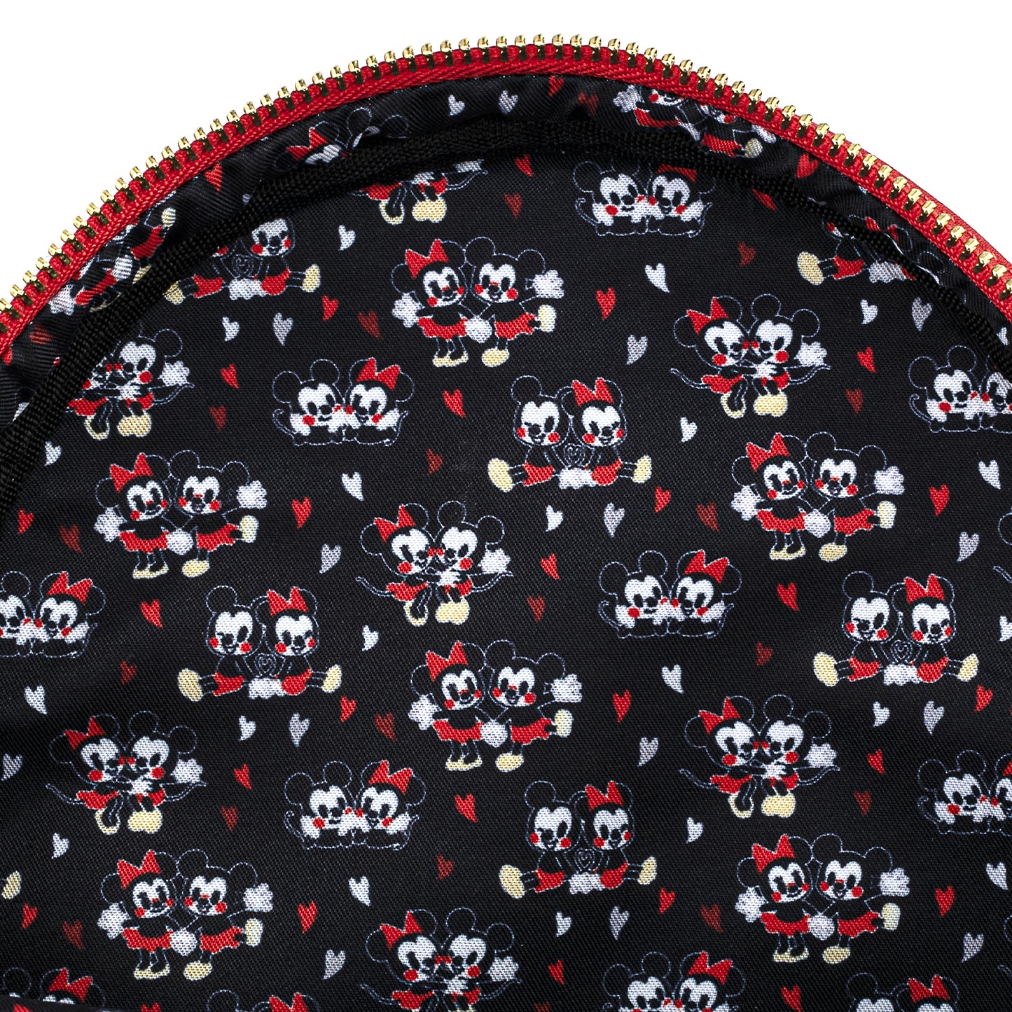 Loungefly x Disney Mickey & Minnie Mouse Love Heart AOP Mini Backpack