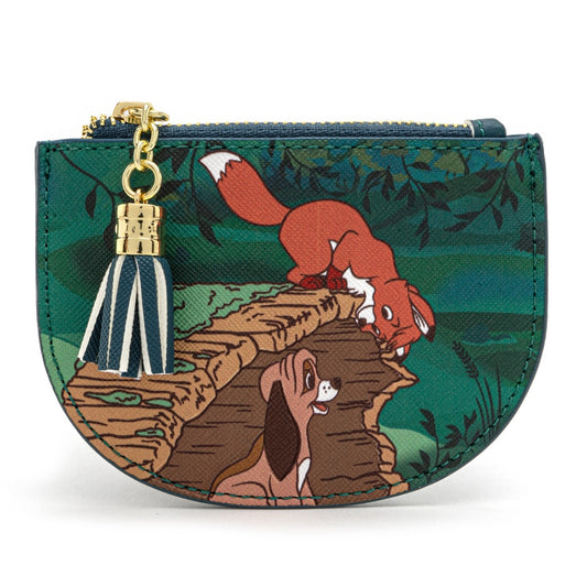 Loungefly x The Fox and the Hound Peekaboo Log 4” Faux Leather Card Holder