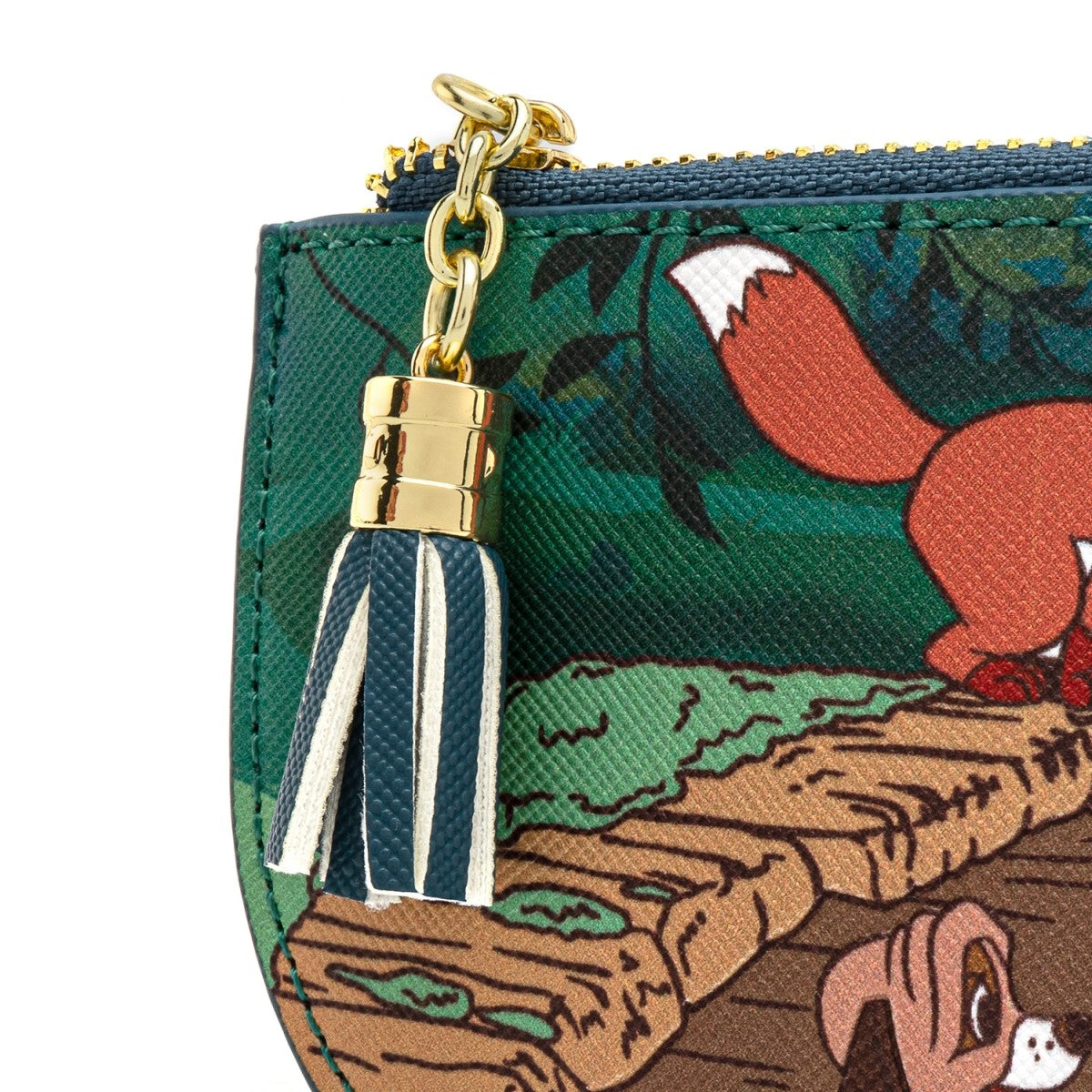 Loungefly x The Fox and the Hound Peekaboo Log 4” Faux Leather Card Holder