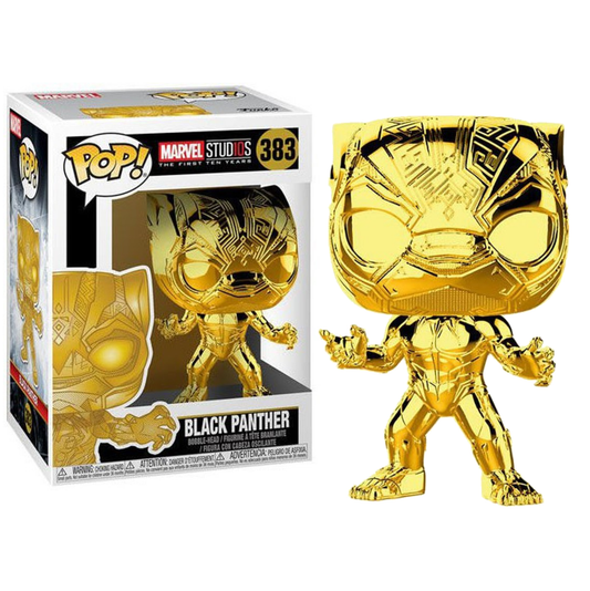 koolaz-ltd - Marvel Studios: The First Ten Years - Black Panther Gold Chrome Pop! Vinyl Figure - Funko - Pop Vinyl