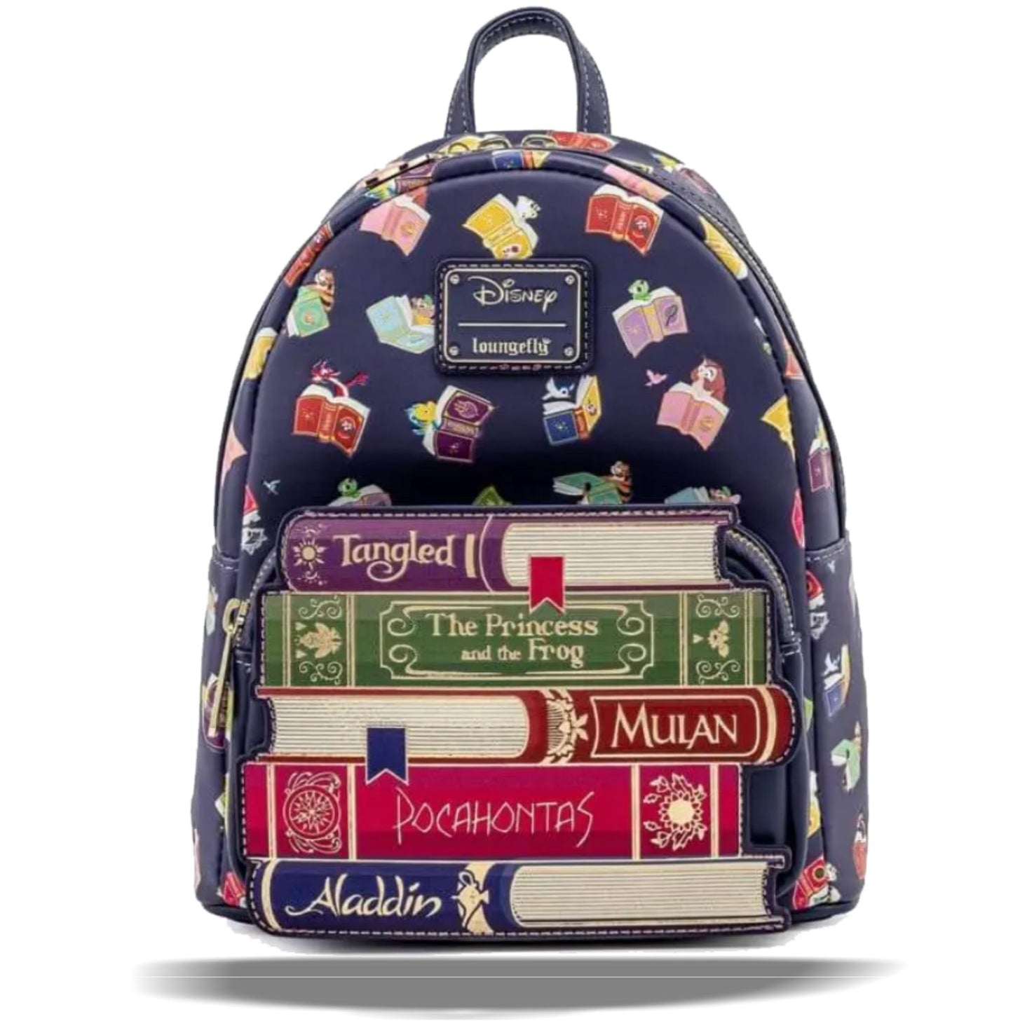 Loungefly x Disney Princess Books AOP Mini Backpack