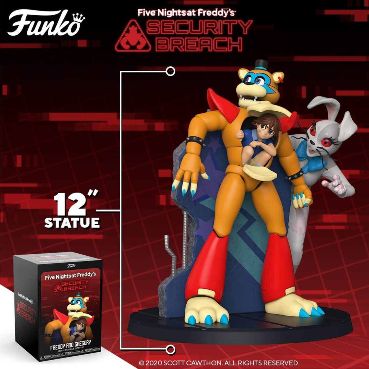 Five Nights at Freddy's Security Breach - Freddy and Gregory 12" Statue