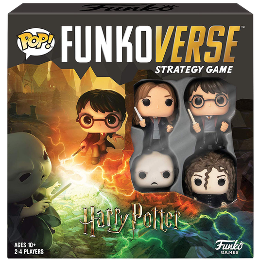 Harry Potter - Harry, Hermione, Bellatrix & Voldemort Pop! Funkoverse Strategy Game 4-Pack