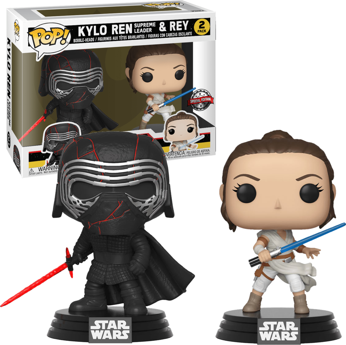 Kylo Ren and Rey - Star Wars - Rise of Skywalker Special Edition 2 Pack