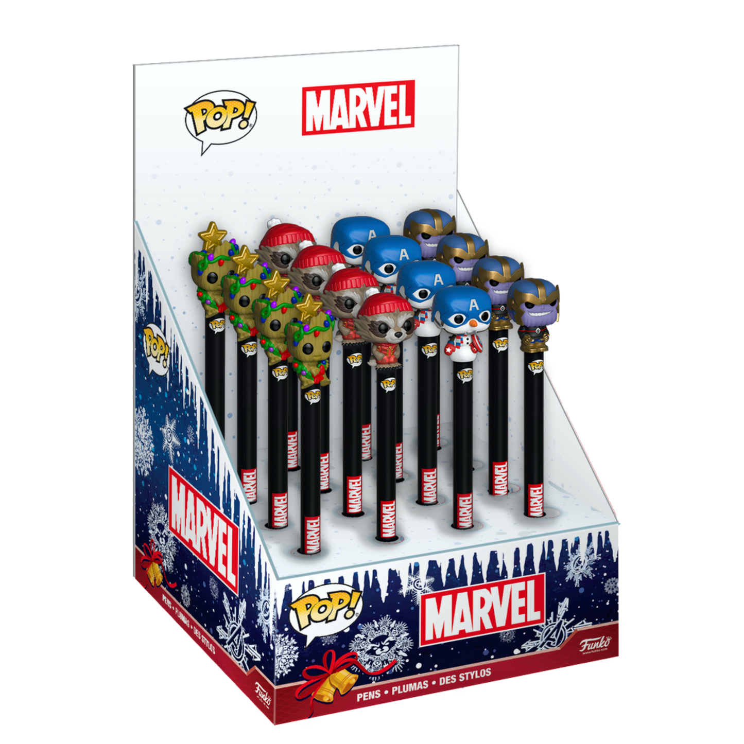 Marvel Holiday Pen Toppers