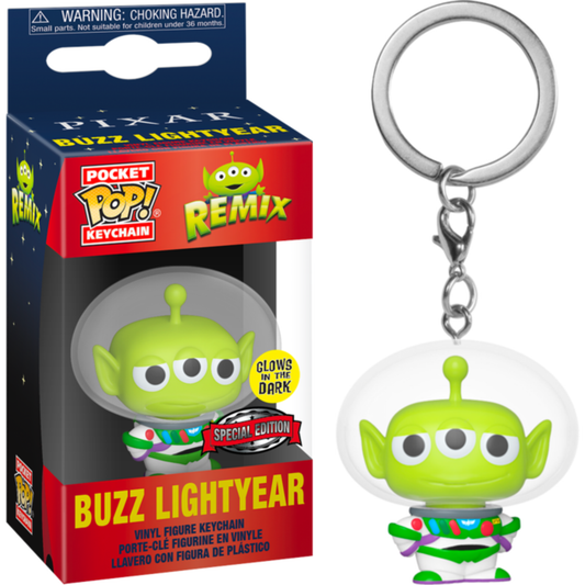 Toy Story - Alien Remix Buzz Lightyear Special Edition Glow in the Dark Pocket Pop! Vinyl Keychain