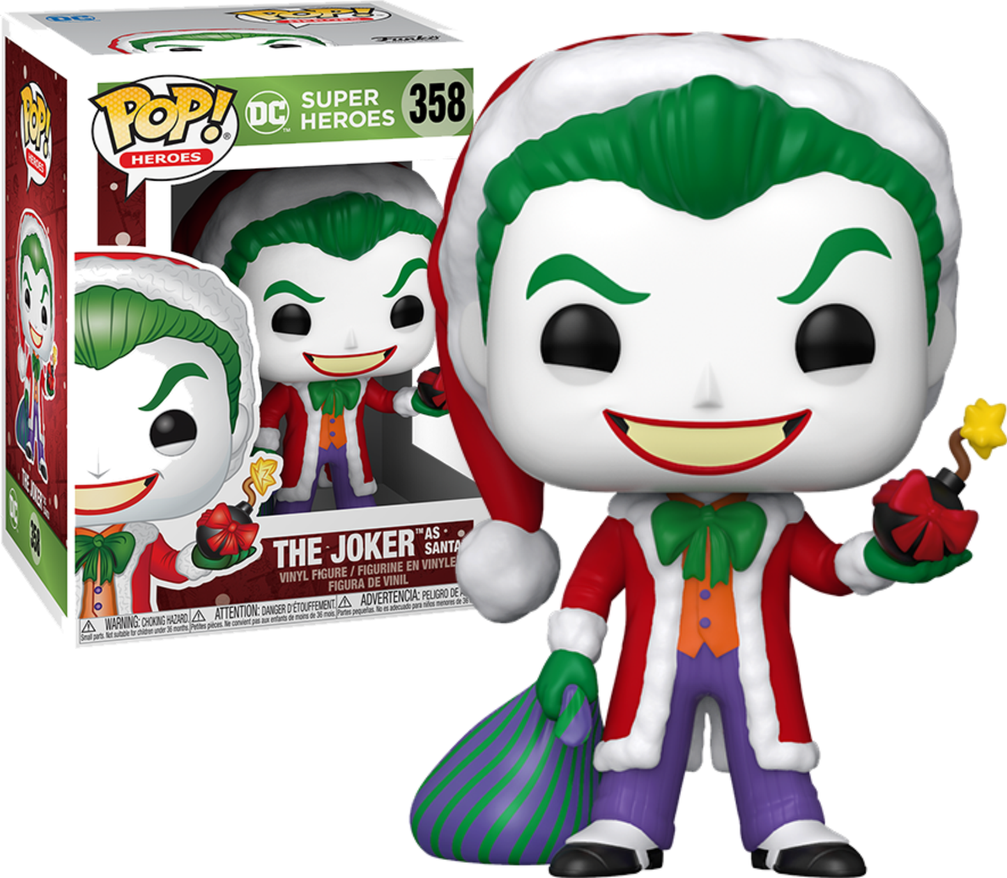 Joker as Santa DC Holiday Pop! Vinyl Figure