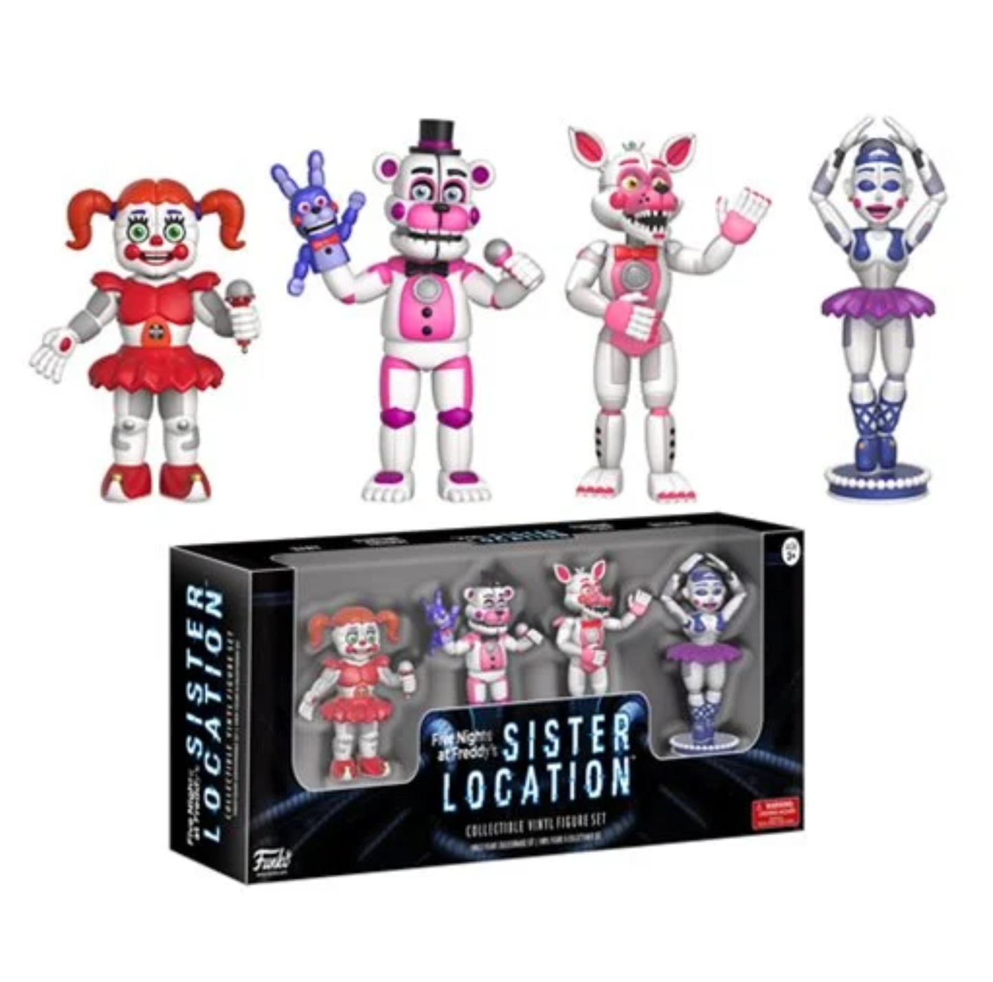 Five Nights at Freddy's Sister Location 2-Inch Collectors Edition Vinyl Figure Set