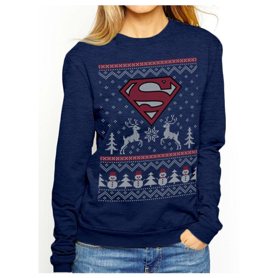 koolaz-ltd - Superman - Reindeer & Snowman Crewneck - Koolaz Ltd - Crewneck